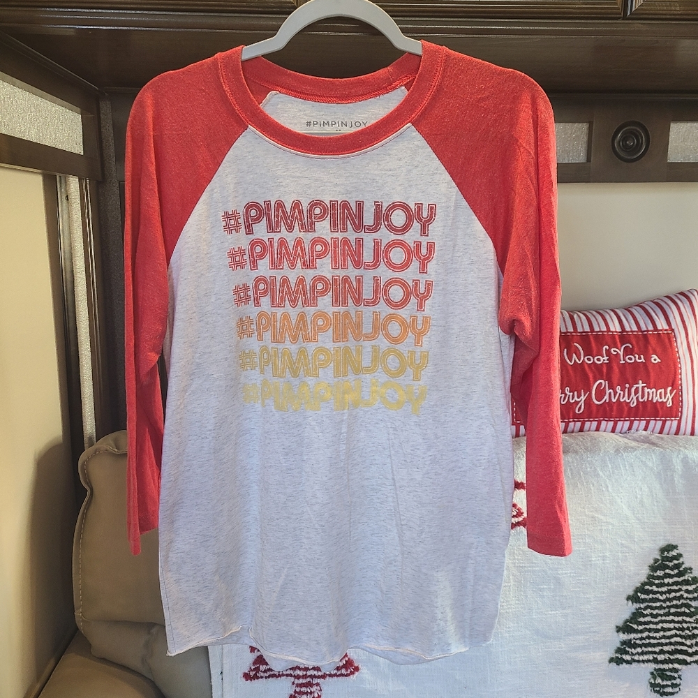 Ladies "PimpinJoy" Baseball Tshirt